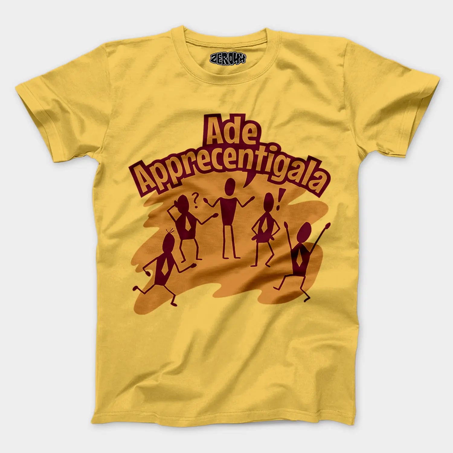 Ade Apprecentingala Men/Unisex T-Shirt in Yellow Color