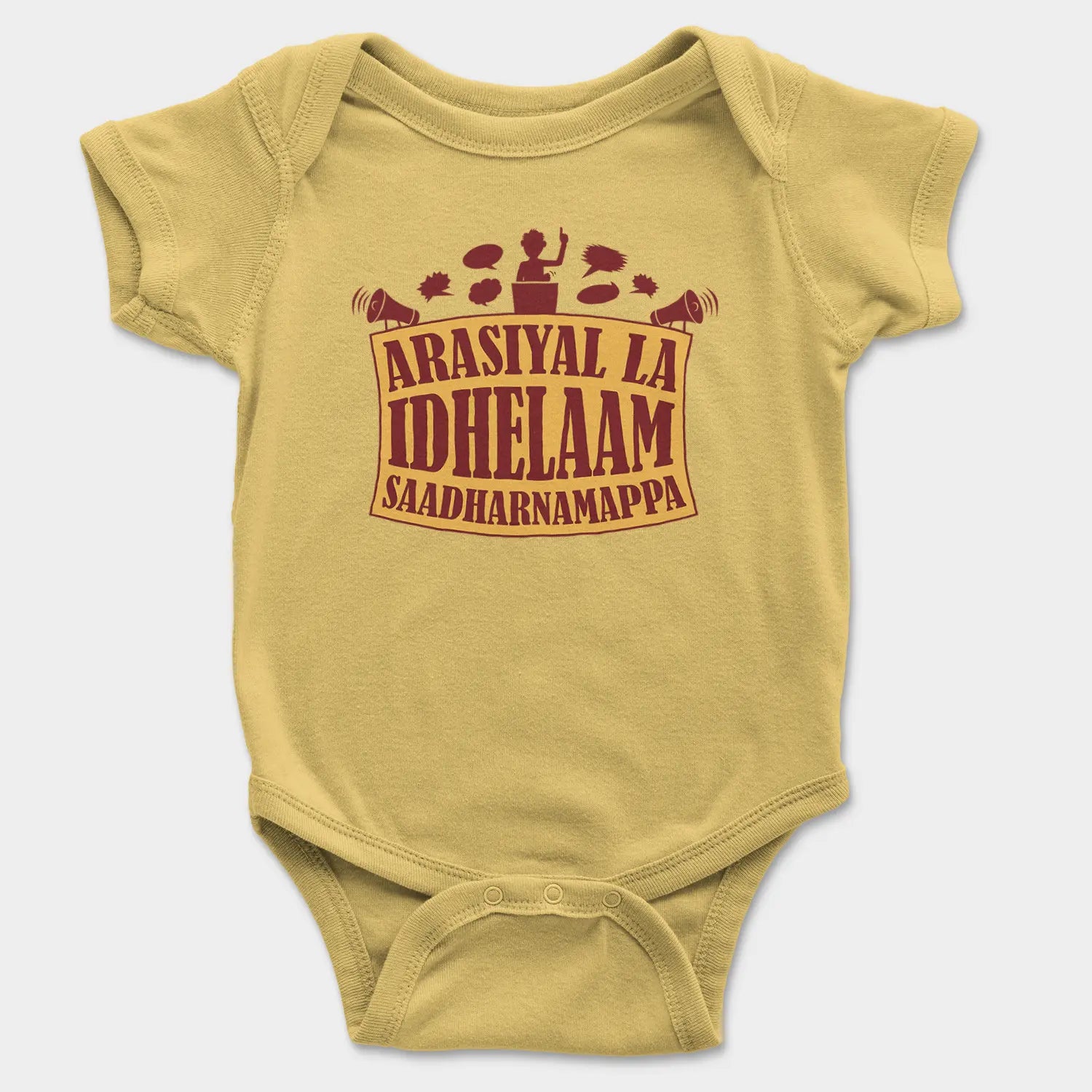 Arasiyal La Idhellam Saadharnamappa Onesie/Romper in Yellow Color