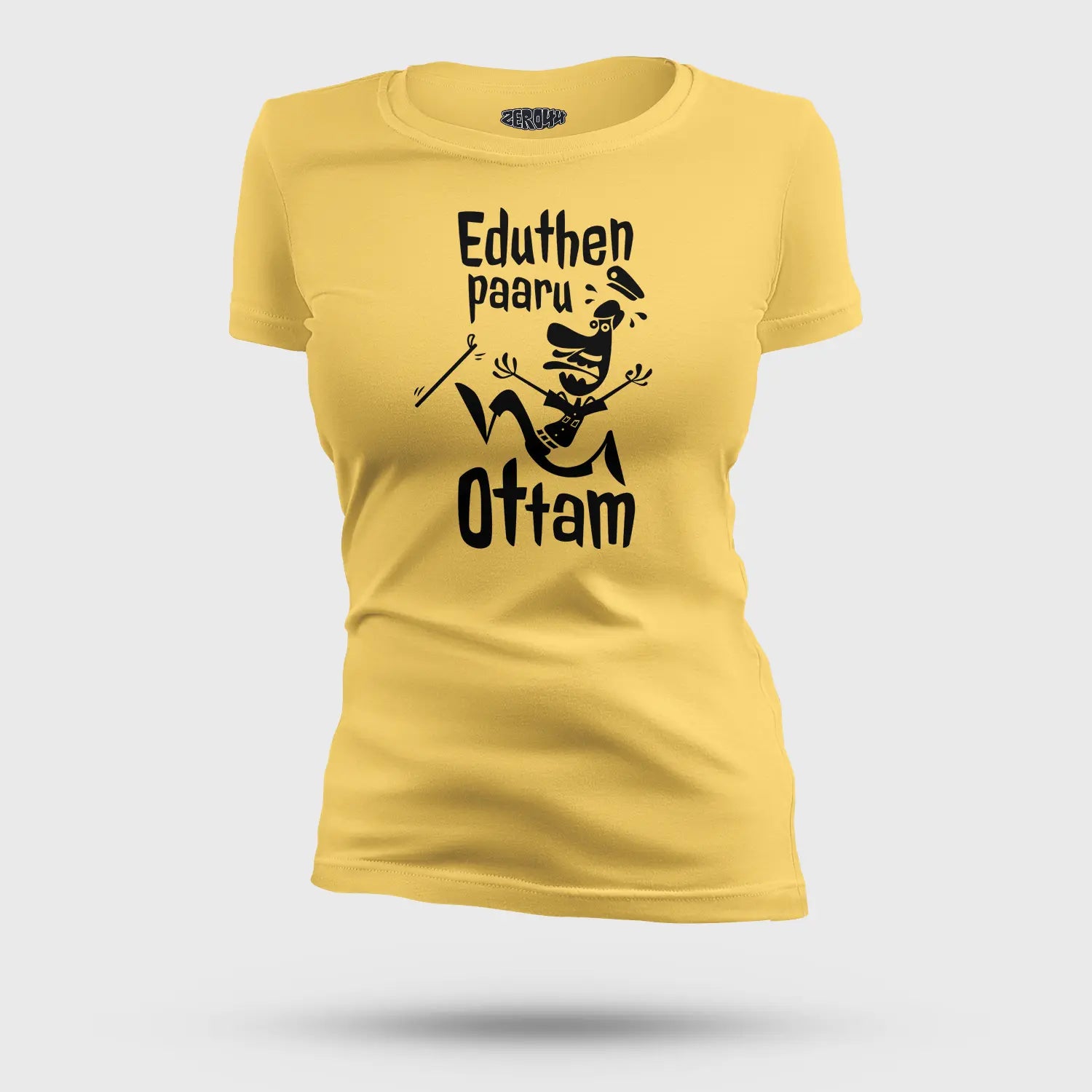 Eduthen Paaru Ottam Women's T-Shirt in Yellow Color