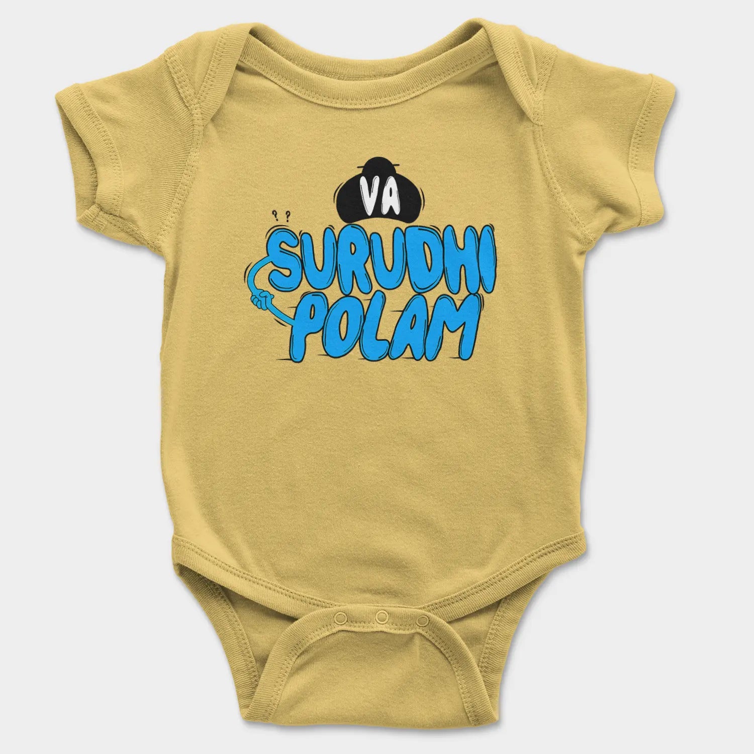 Va Surudhi Polam Onesie/Romper in Yellow Color