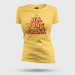 Jill Jung Jhakk Women's T-Shirt in Yellow Color
