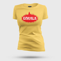 Goiyala Women's T-Shirt in Yellow Color
