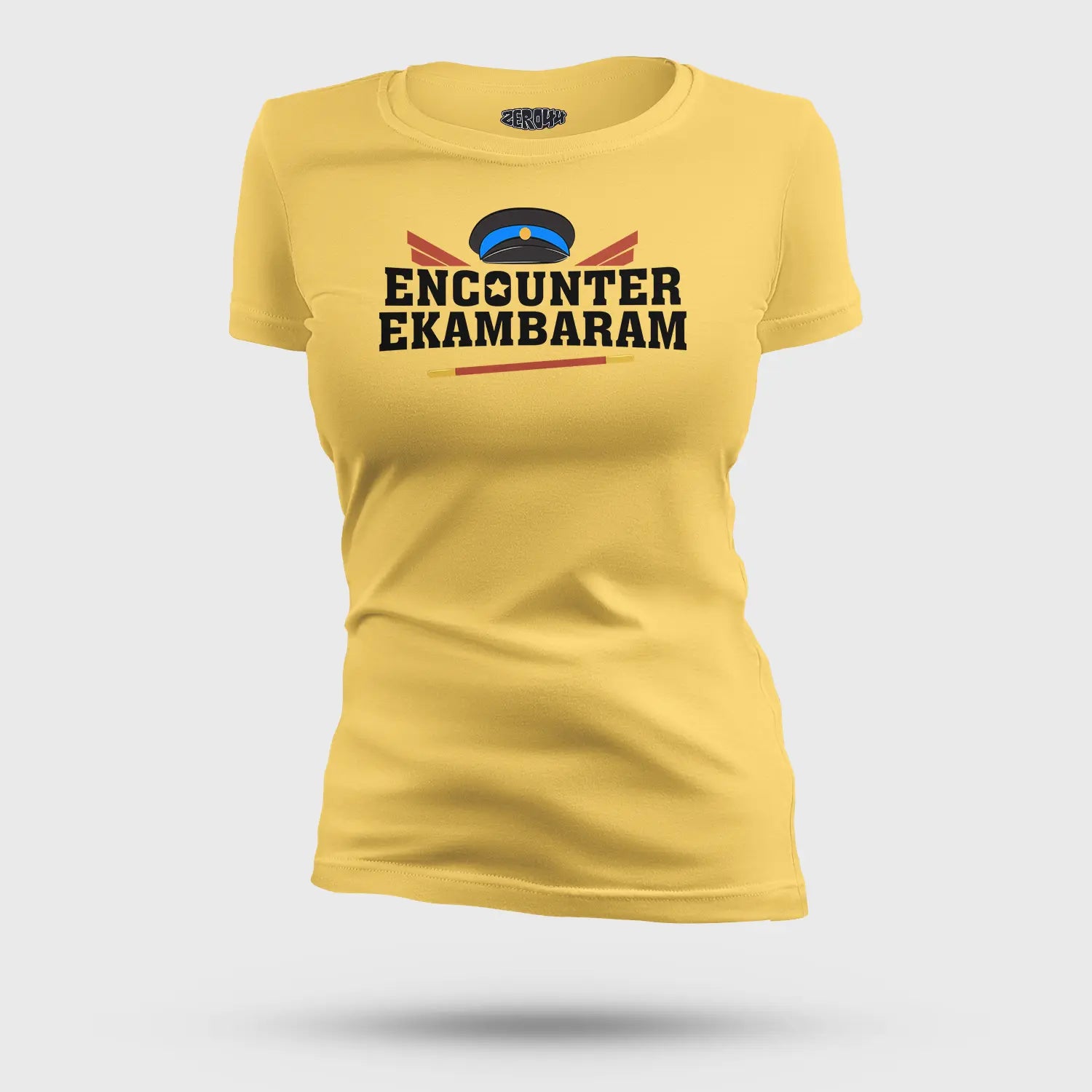Encounter Ekambaram Women's T-Shirt in Yellow Color
