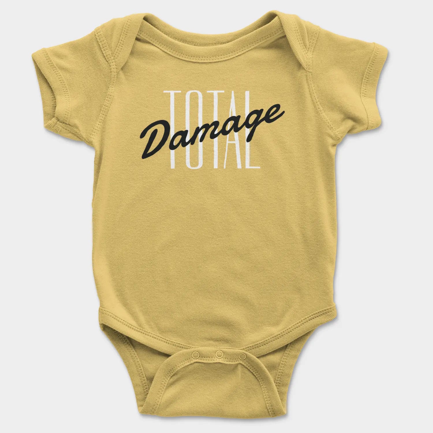 Total Damage Onesie/Romper in Yellow Color
