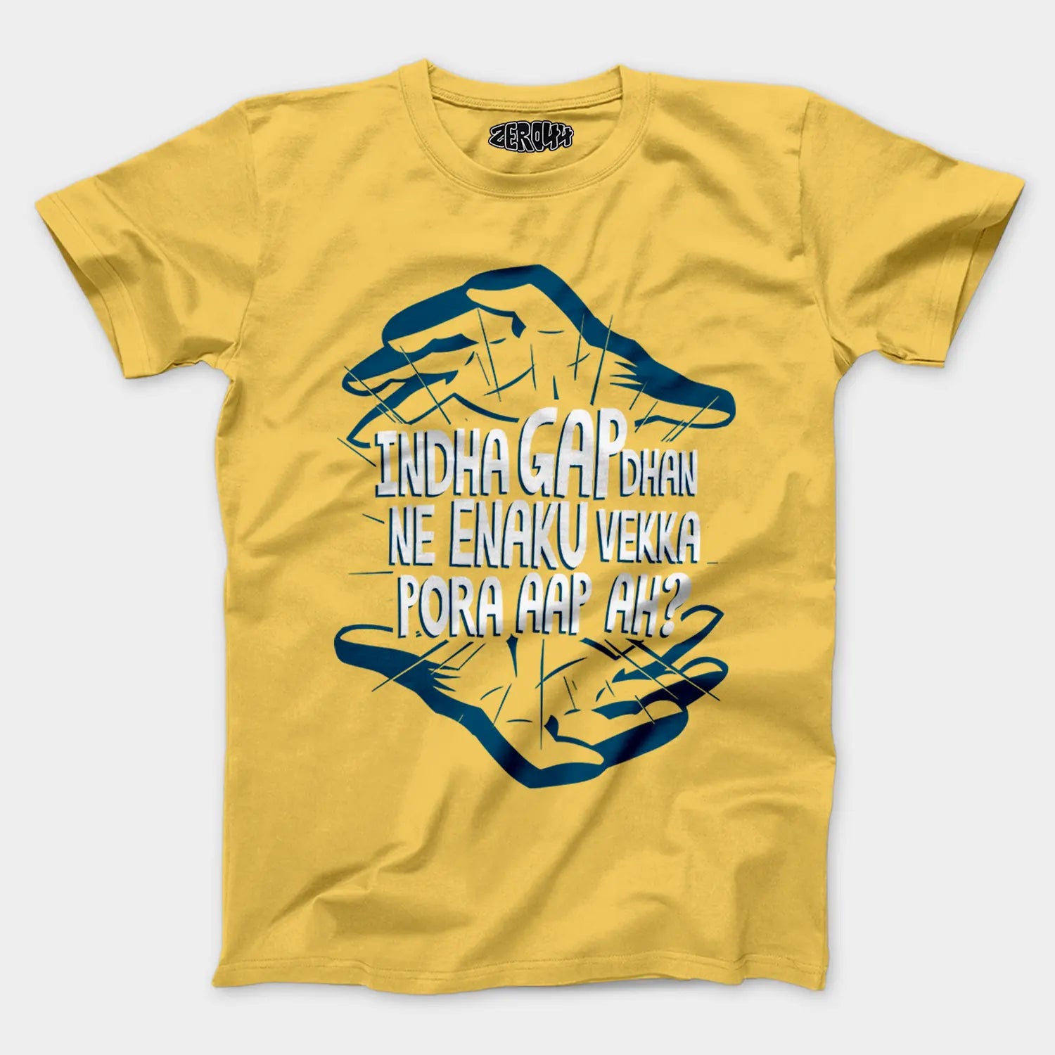 Indha Gap Dhan Ne Enaku Vekka Pora Aap Ah? Men/Unisex T-Shirt in Yellow Color