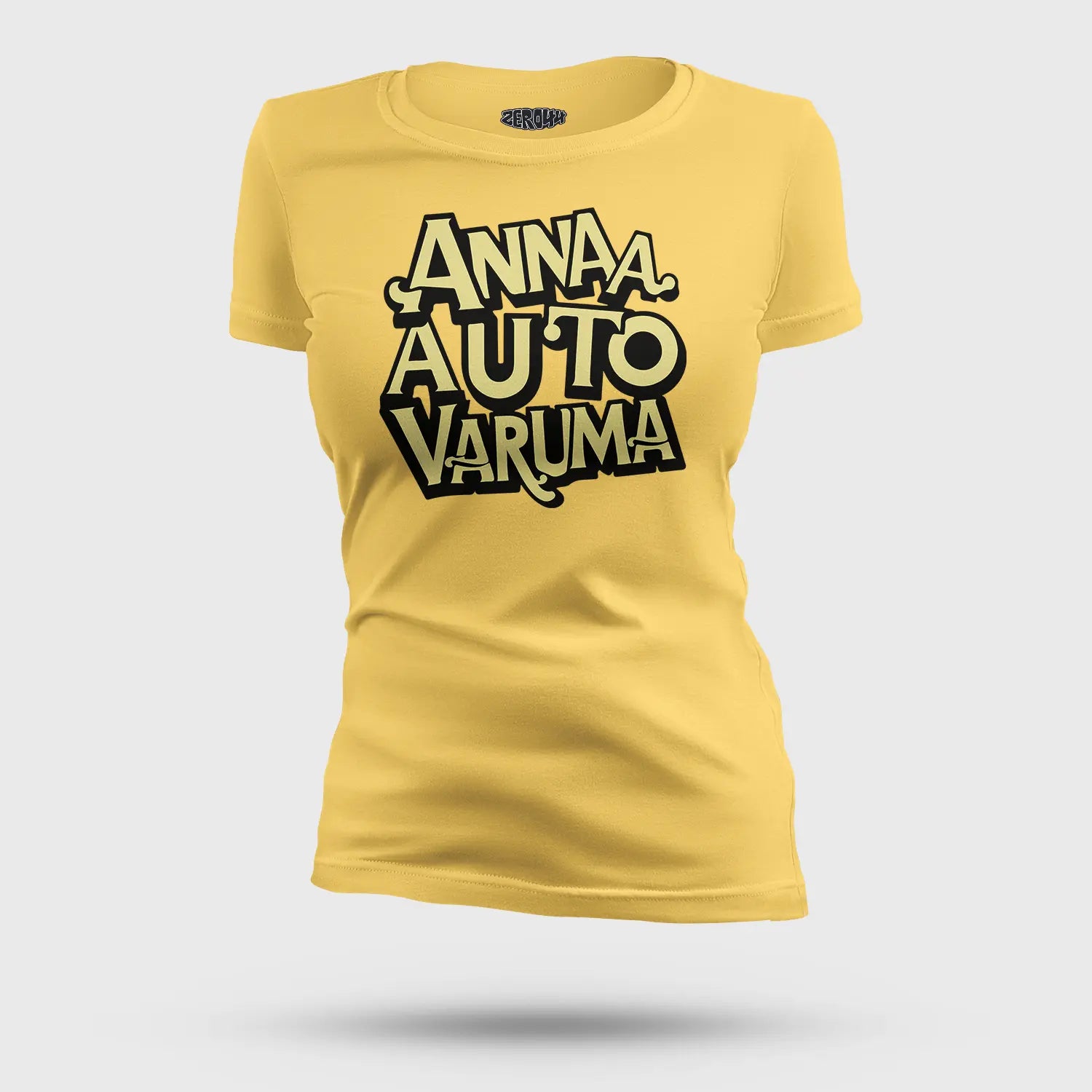 Anna Auto Varuma Women's T-Shirt in Yellow Color