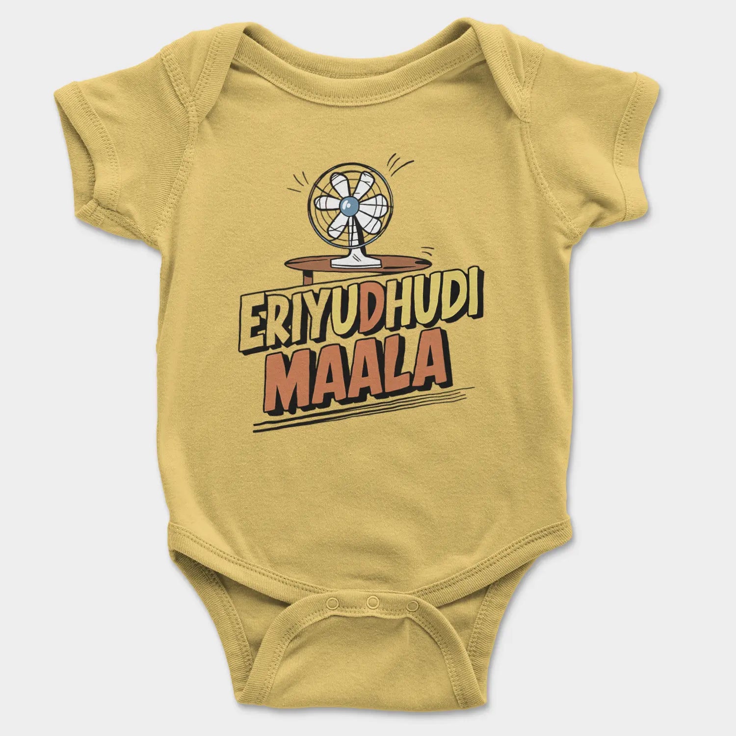 Eriyudhudi Maala Onesie/Romper in Yellow Color