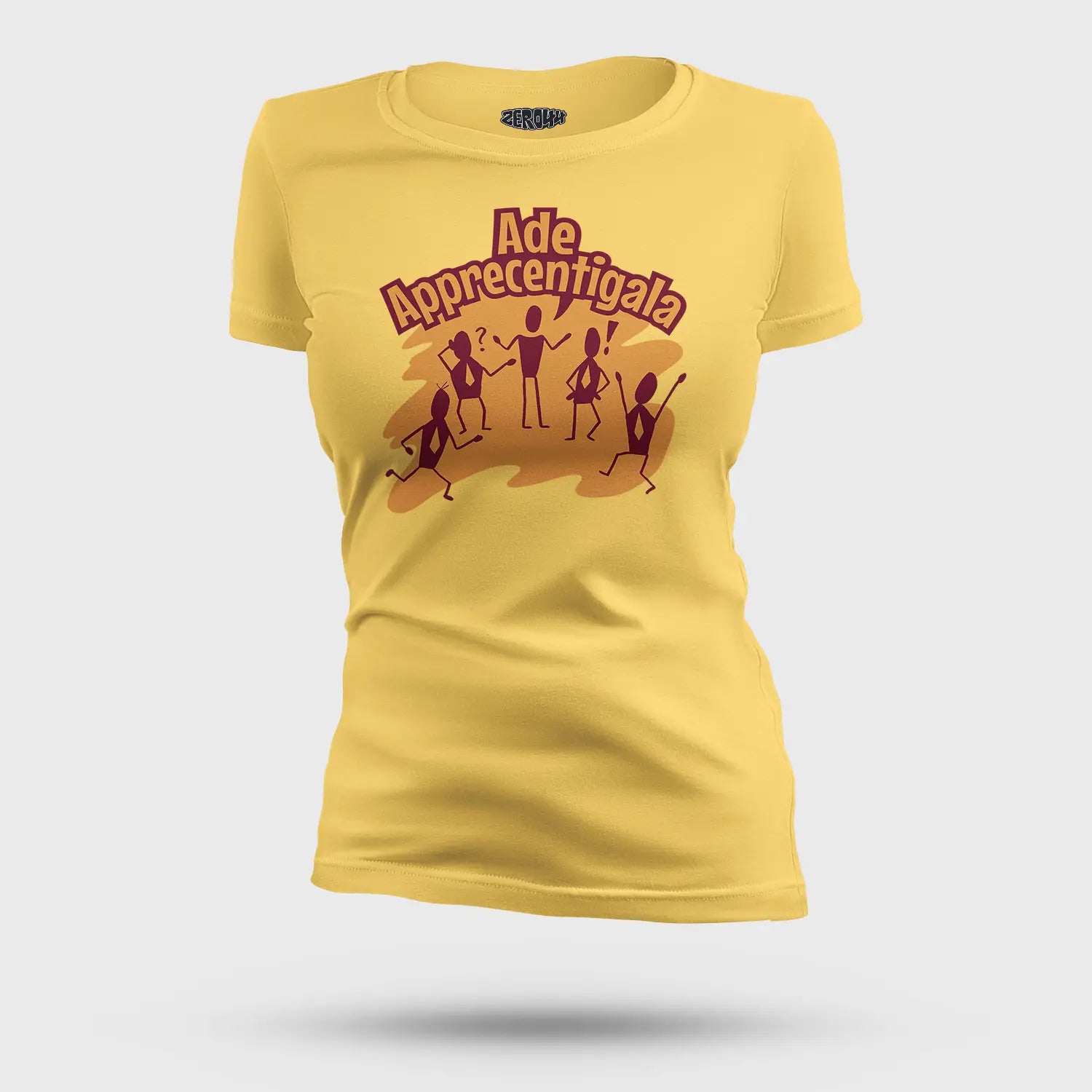 Ade Apprecentingala Women's T-Shirt in Yellow Color