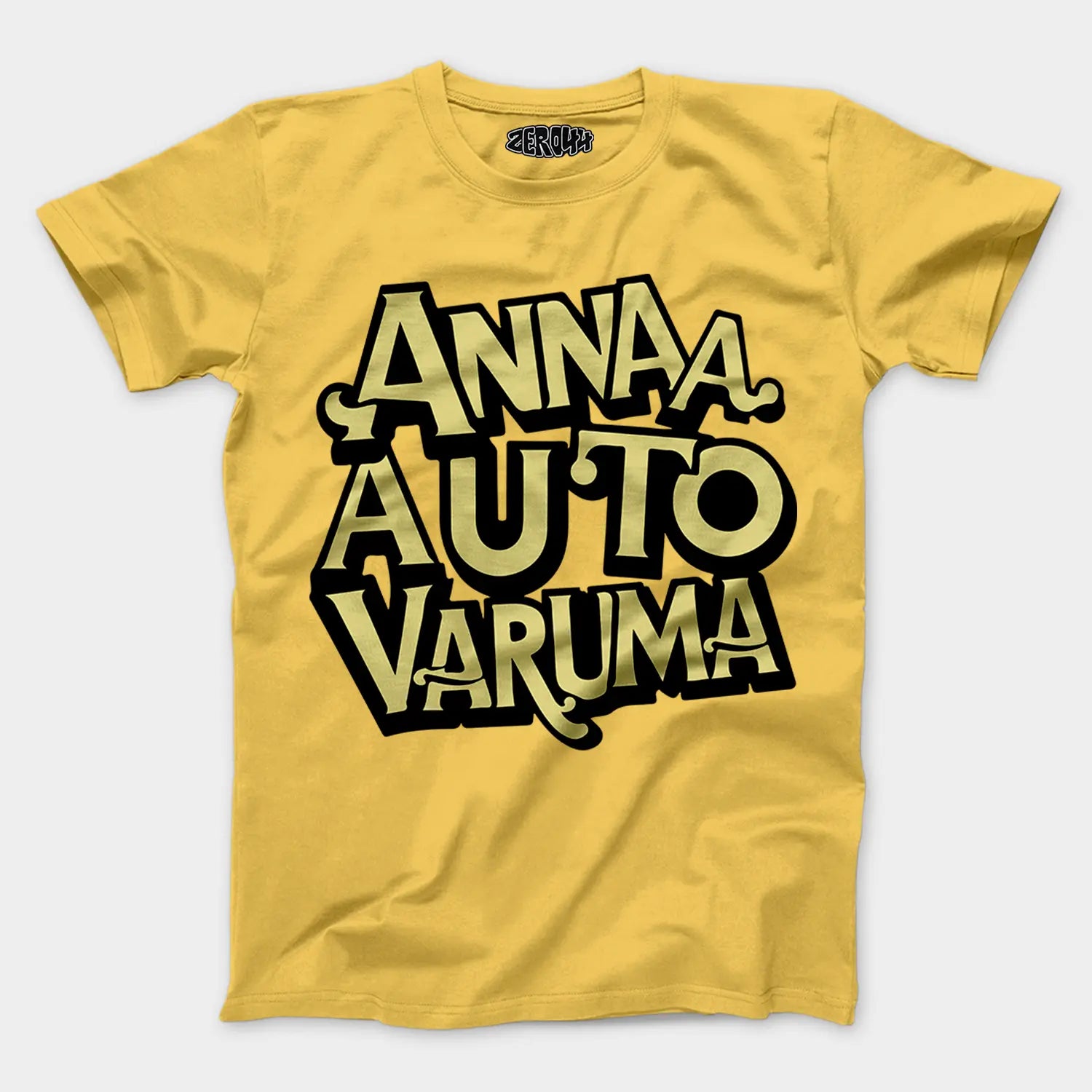 Anna Auto Varuma Men/Unisex T-Shirt in Yellow Color