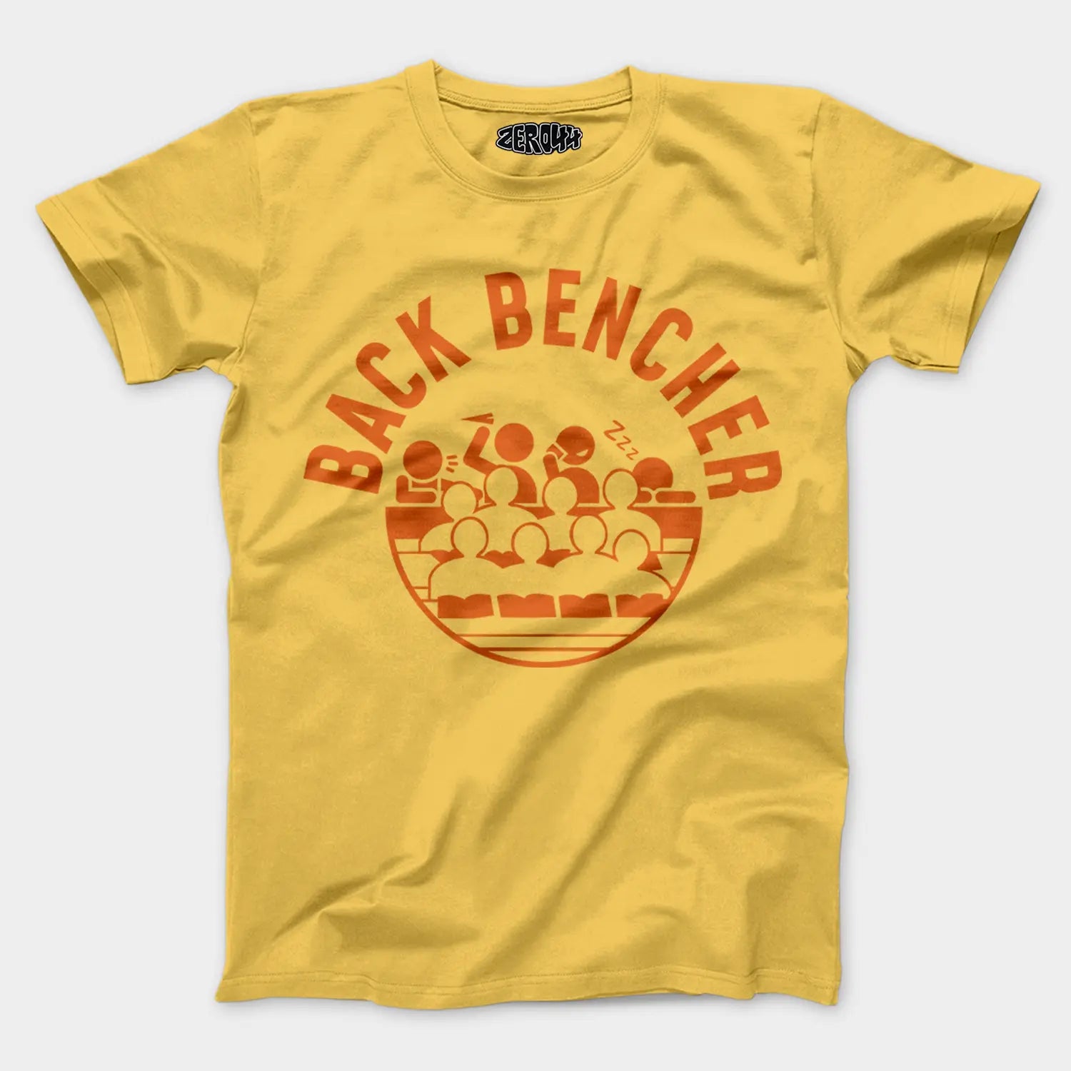 Back Bencher Men/Unisex T-Shirt in Yellow Color